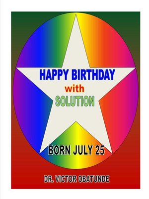 cover image of BORN JULY 25